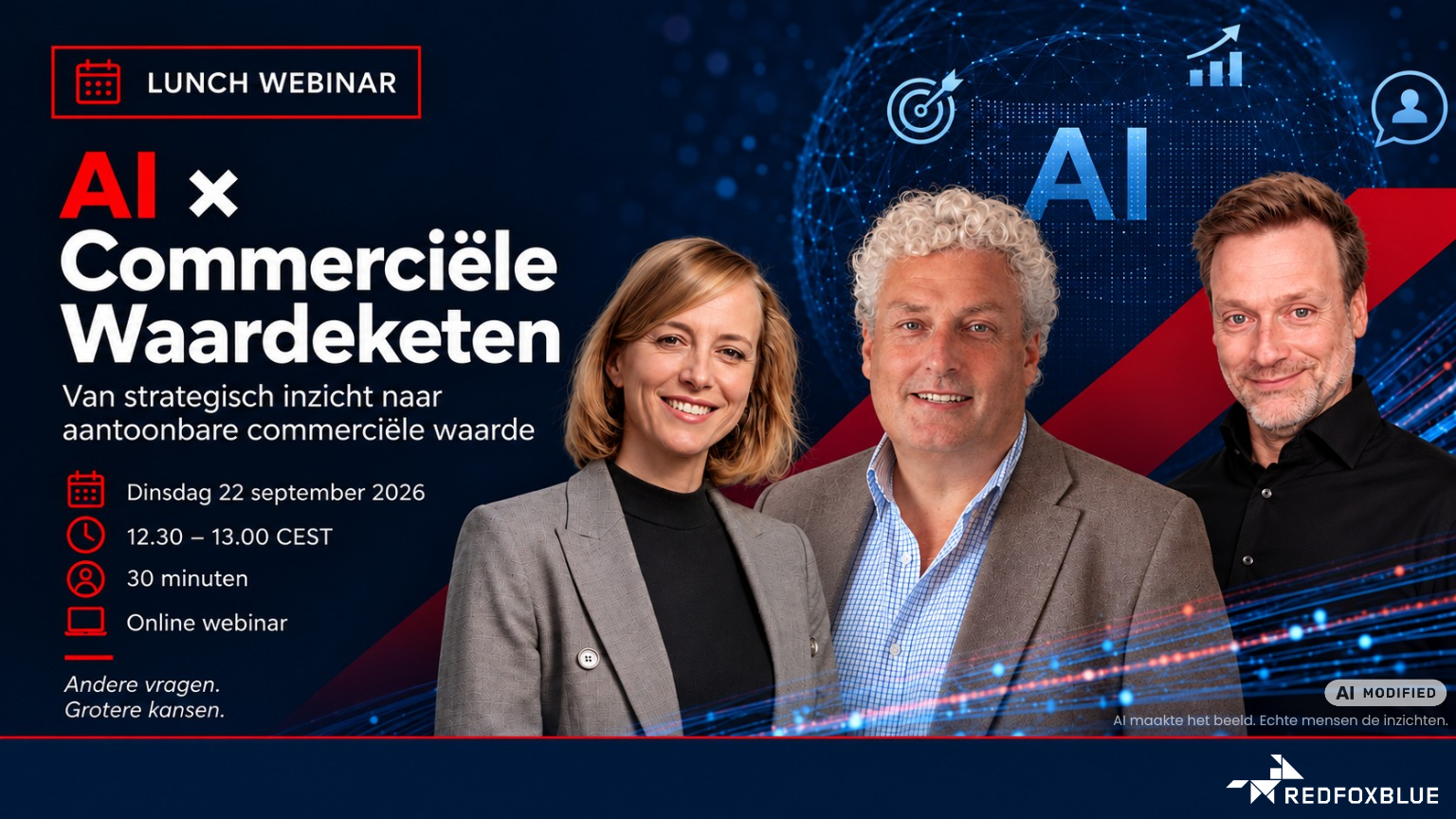 Webinar AI x Commerciële Waardeketen: van strategisch inzicht naar aantoonbare commerciële waarde